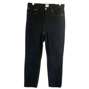 J.Crew Vintage Slim Straight Black Corduroy Pants Cotton Womens Size 29